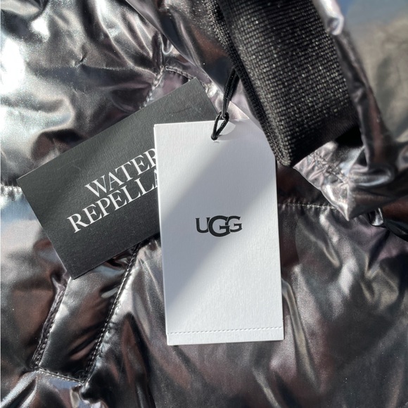 NEW reduced UGG Silver Water repellent Puffer jacket, size S, XS - Picture 9 of 17